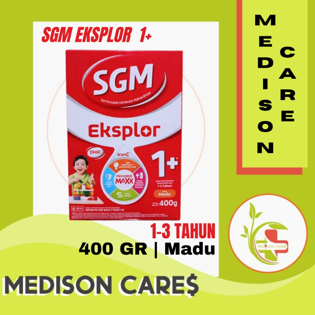 sgm eksplor 1+ dha pro gress maxx sgm merah susu formula | 400 gr SGM MERAH KECIL
