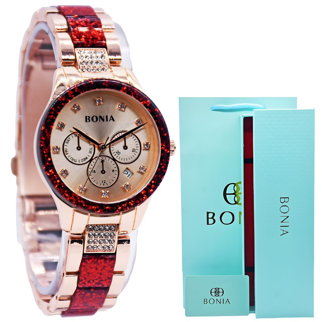 NEW JAM TANGAN WANITA CEWEK BON 38MM RANTAI KERAMIK JAM TANGAN CEWEK MEWAH KADO TERBARU