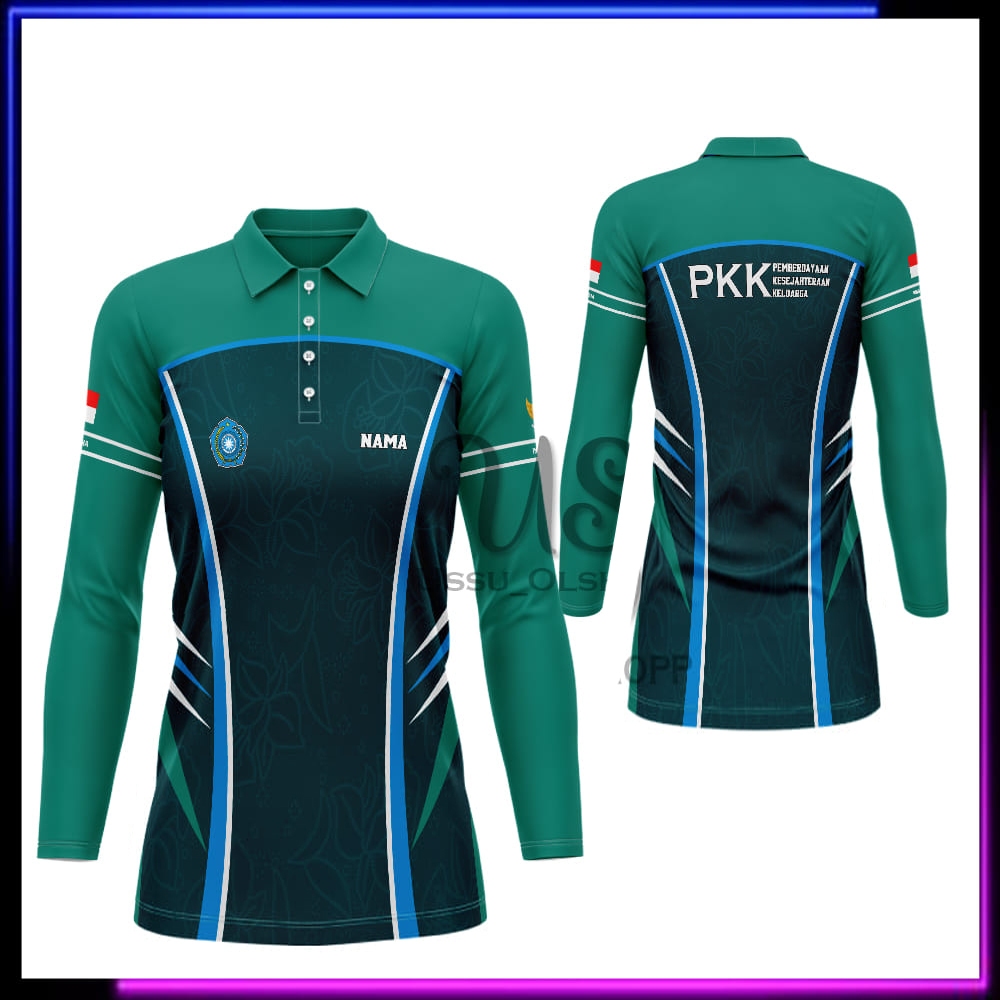 Tunik Batik PKK Lengan Panjang Baju PKK Nasional Wanita Seragam PKK batik Nasional