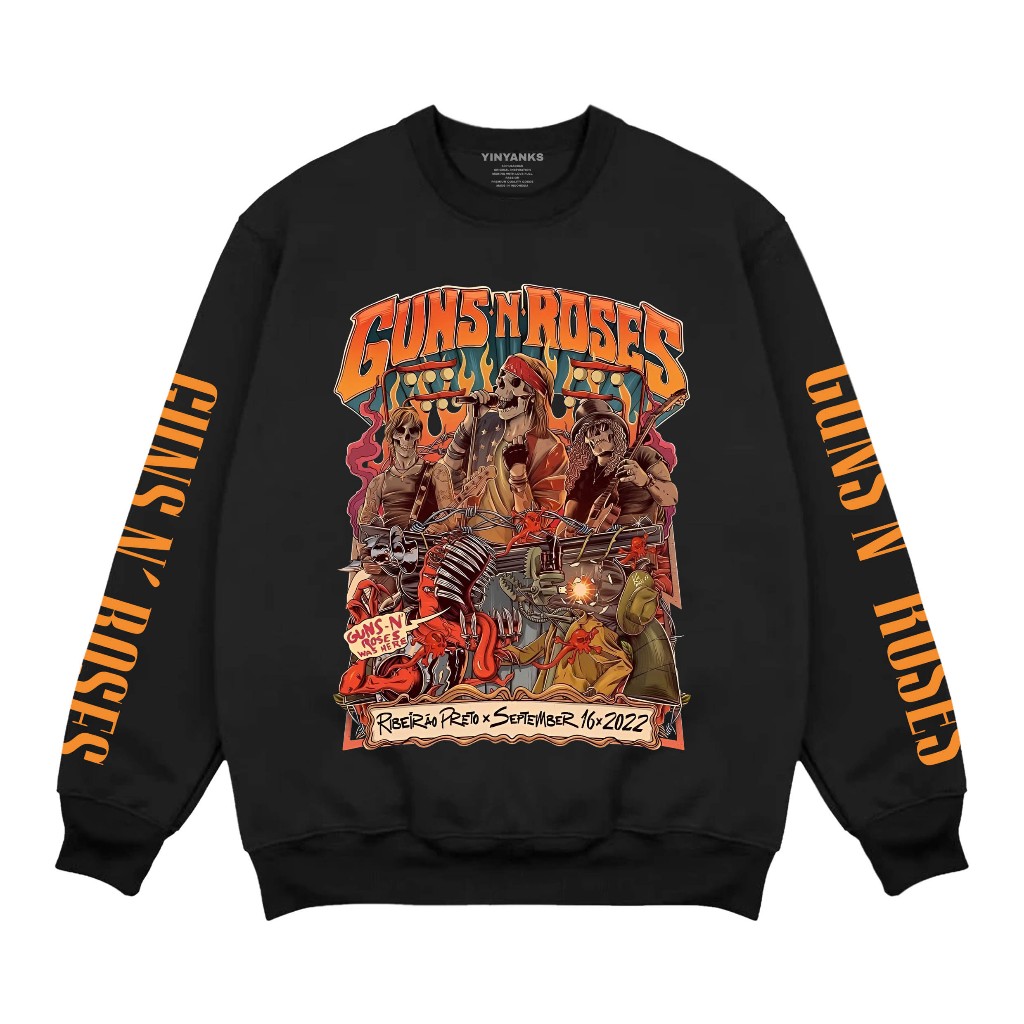 The Wasnas Sweater Musik Band Crewneck NEW Gnr September Hitam