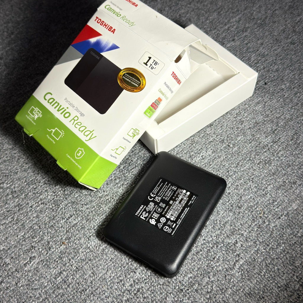 Hardisk toshiba 1 tb canvio ready