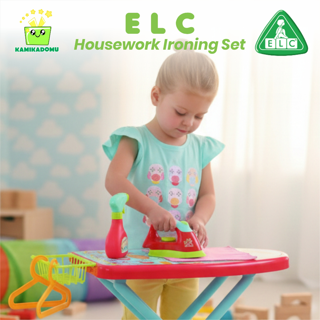 KAMIKADOMU - Mainan Peran ELC Ironing Set | Setrika Meja Setrika Anak Belajar Tugas Rumah Tangga