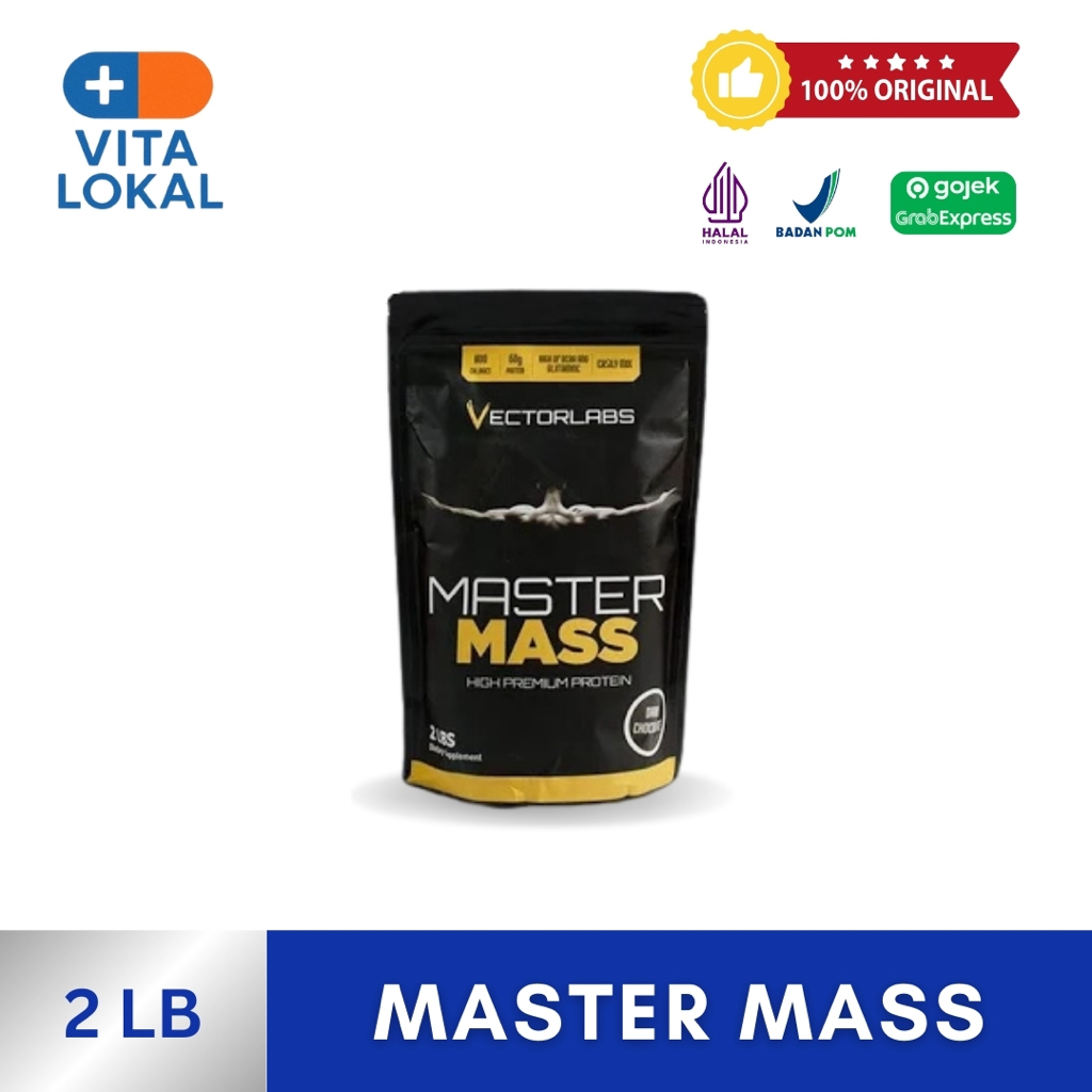 Vectorlabs Master Mass 900gr 2lb Mass Gainer  Susu Protein Penambah Berat Badan