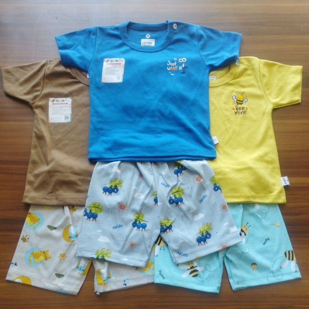 AYOMI | AYOMI SETELAN BAJU OBLONG SIZE S-L | PIYAMA ANAK | BAJU NYAMAN UNTUK ANAK