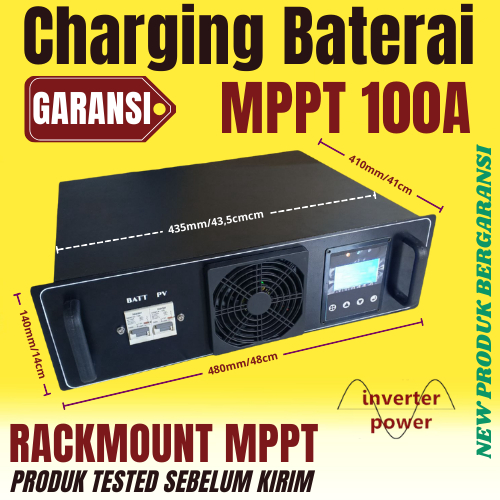 SCC MPPT rating 100a 100 amper rack mount mppt solar charging 100A Casing MPPT Lokal MPPT 100A rackm