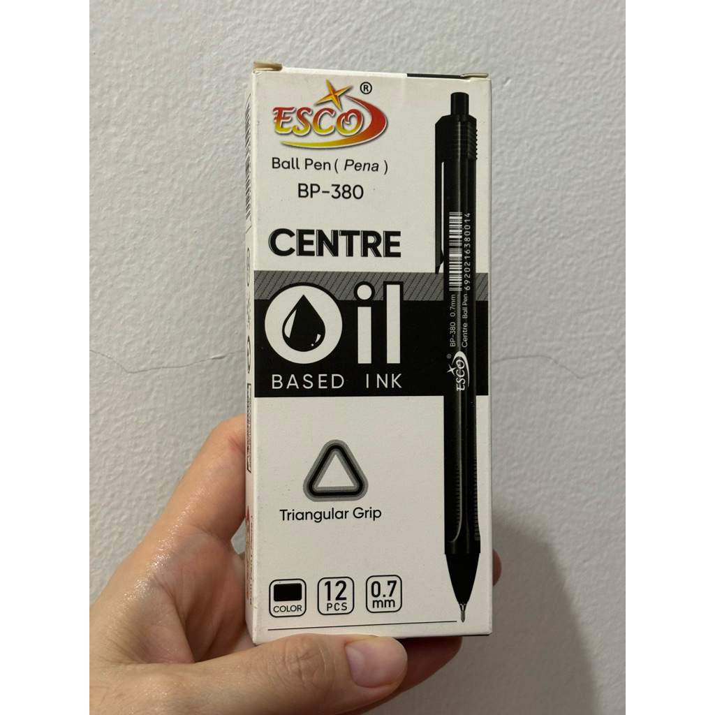Pulpen Esco BP-38 Centre – Ball Pen Oil Based Ink / Esco Ballpoint BP 38
