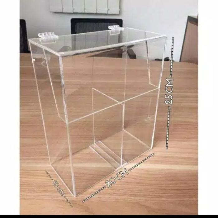 Acrylik brush holder/tempat kuas make up Akrilik