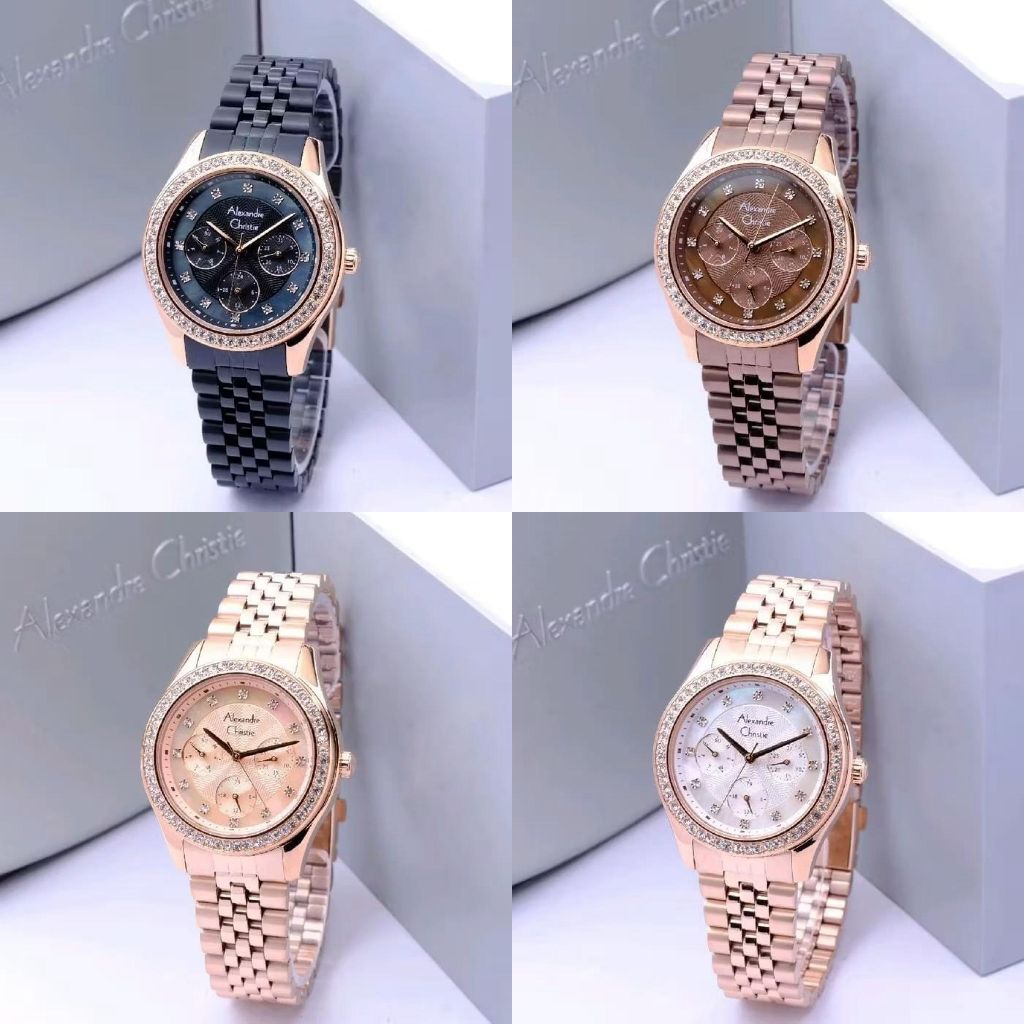 Jam Tangan Wanita Alexandre Christie 2496 AC2496 AC 2496BF [ORIGINAL]