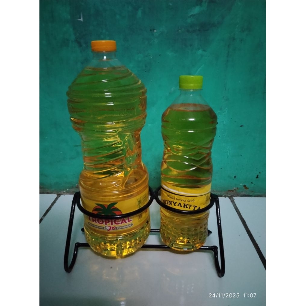 rak botol minyak 2in1 1Liter dan 2 liter