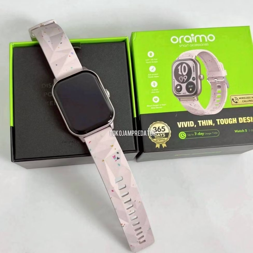 JAM TANGAN SMARTWATCH ORAIMO OSW-805 PINK ORIGINAL
