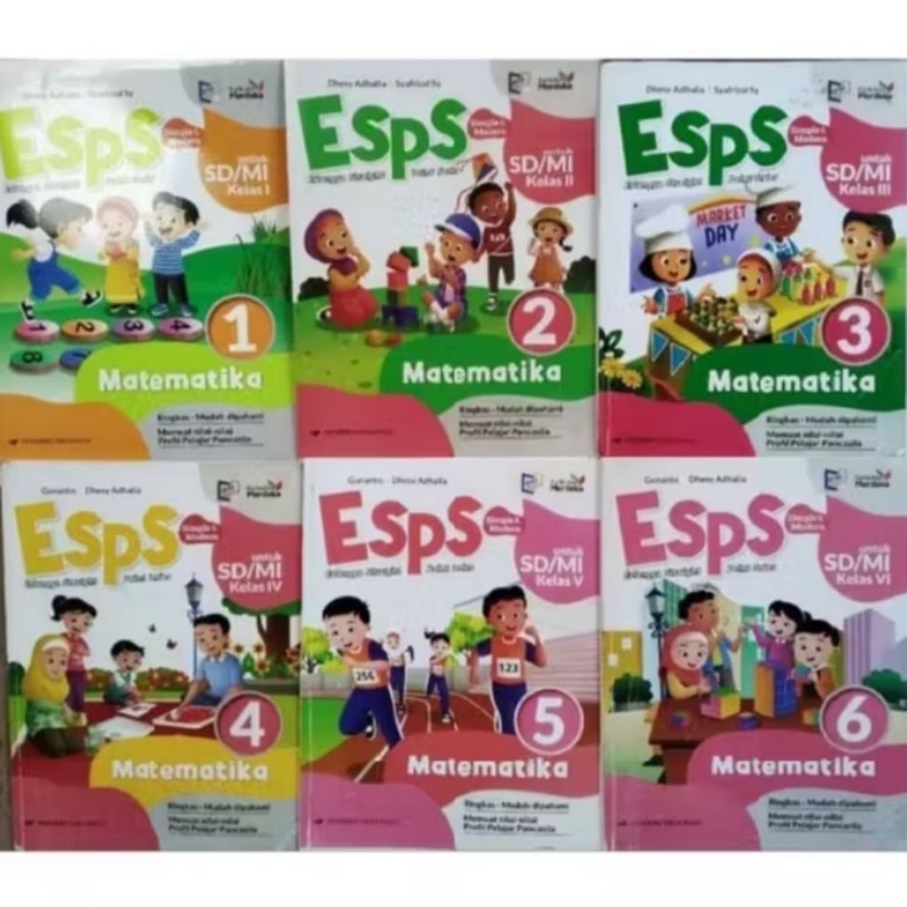 ESPS MATEMATIKA ORIGINAL SD/MI KELAS 1,2,3,4,5,6