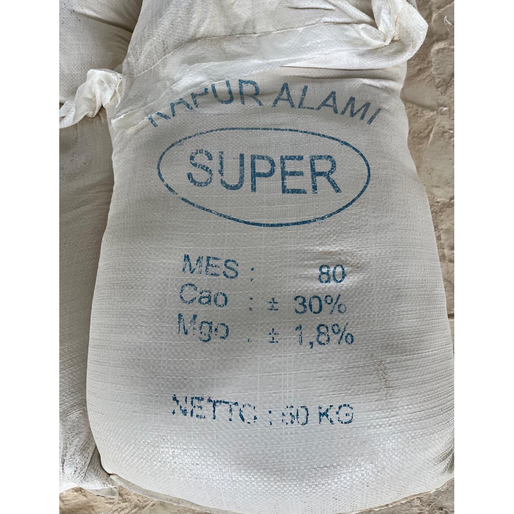 Pupuk Kapur Dolomite Super Premium Kemasan repack 1kg mesh 80