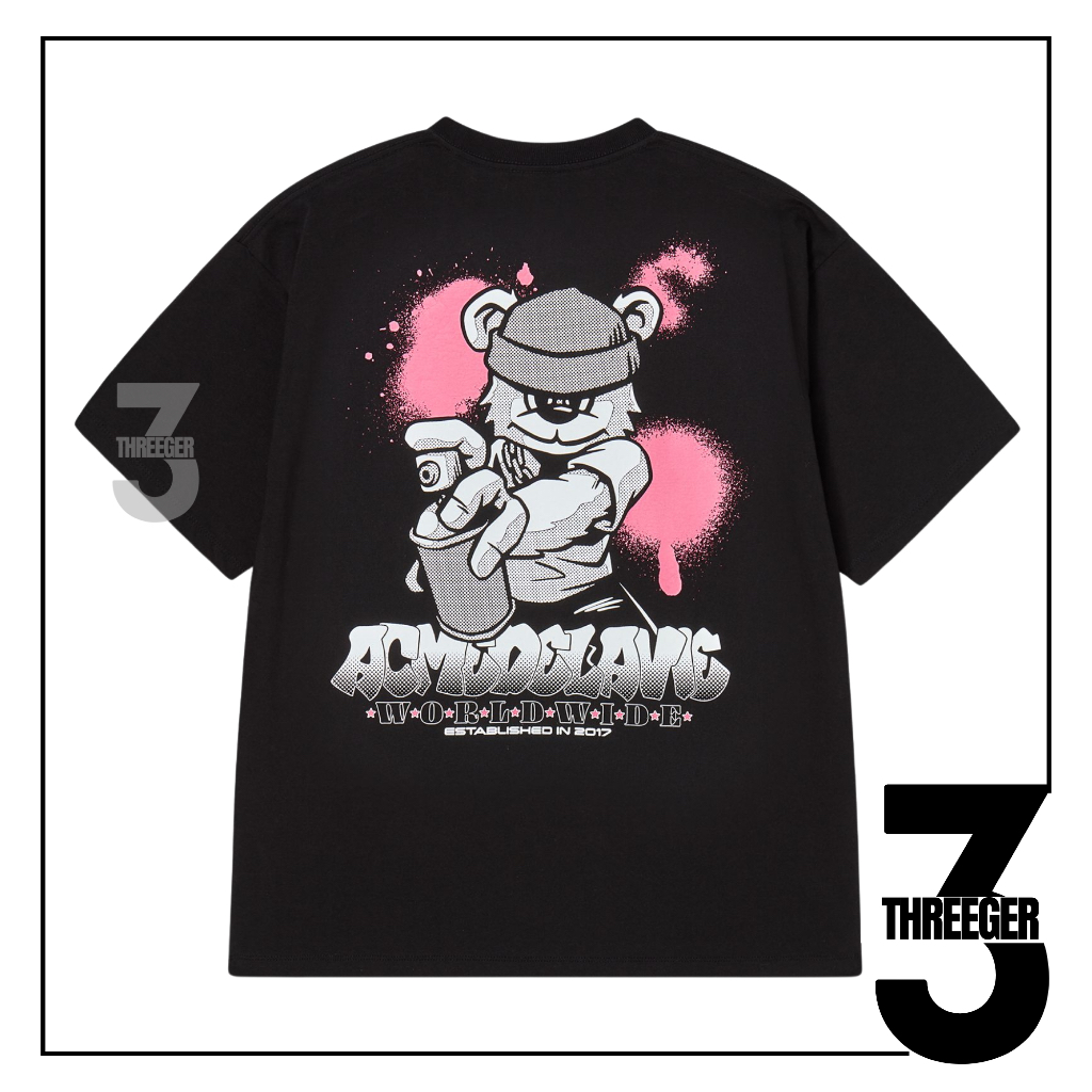 ADLV AC Bear Paint Tee Black Original
