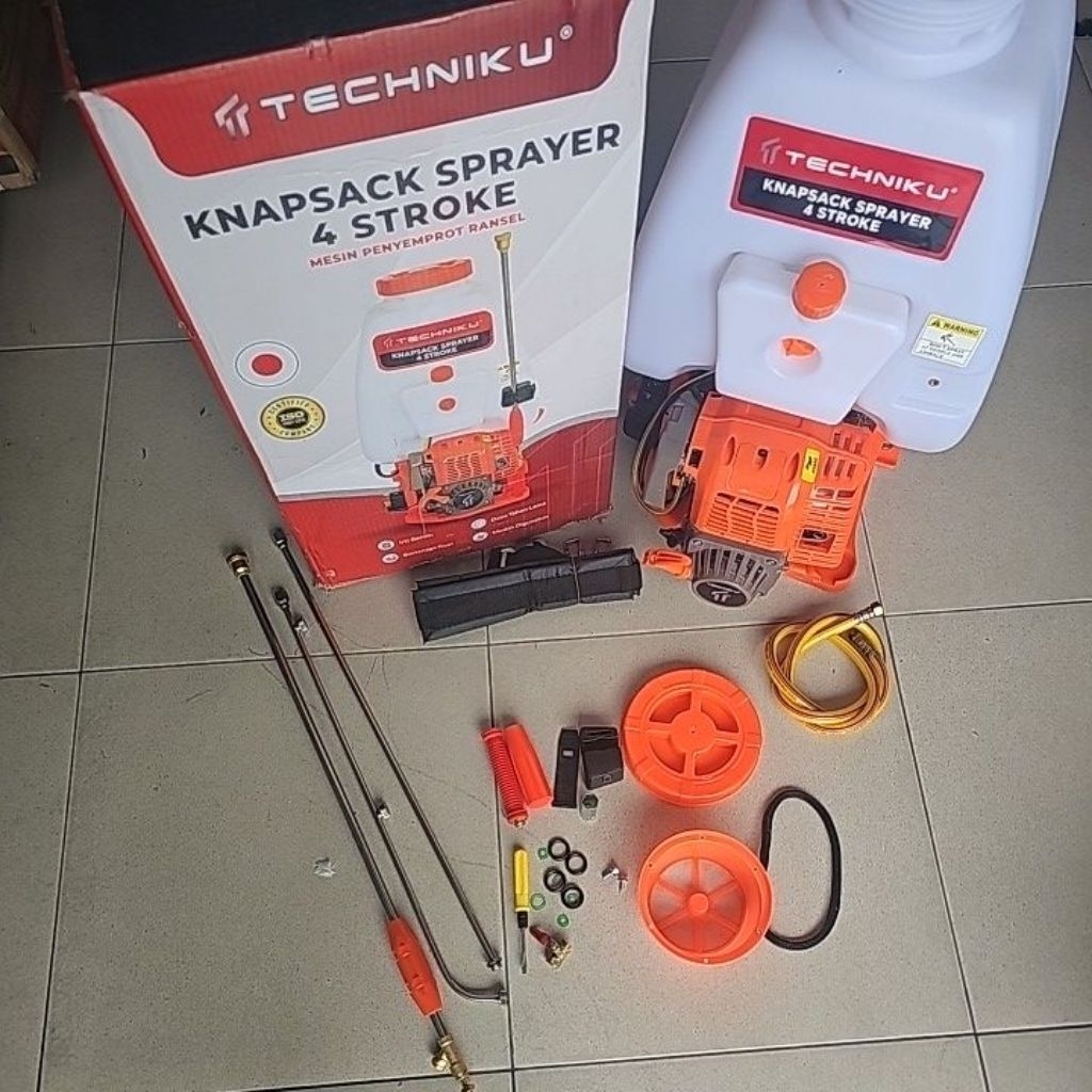 Mesin Pompa Semprot Hama Knapsack Sprayer Tangki Semprot Racun 4TAK 20liter Techniku