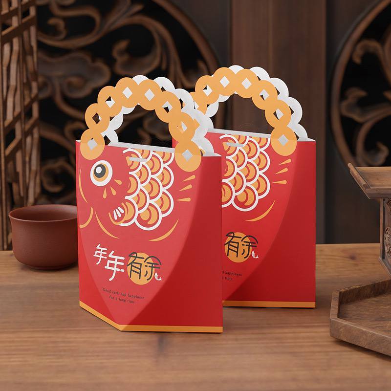 Box Hampers Tenteng Imlek/ Hampers Sincia New Year/ Box Hampers New Year Chinese/ Paperbag Imlek