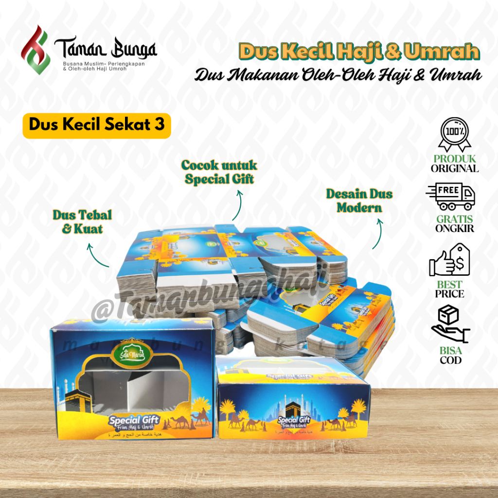 DUS OLEH-OLEH HAJI & UMROH SKAT 3/ DUS KOSONG SOUVENIR HAJI & UMROH