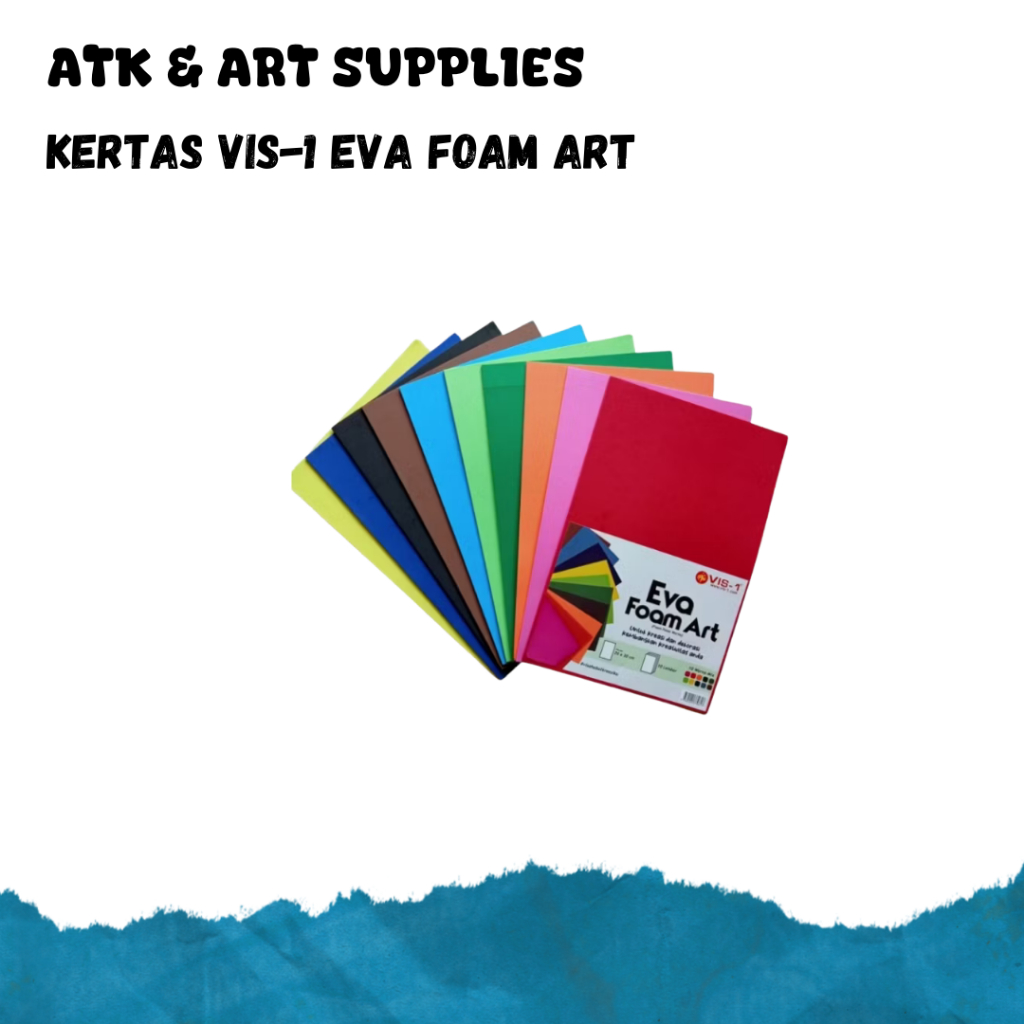 KERTAS VIS-1 EVA FOAM ART DAN GLITTER FOAM ART