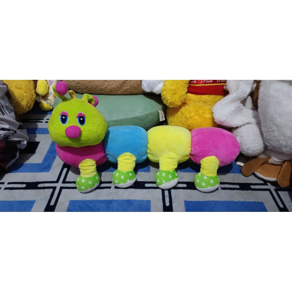 Boneka ulat warna warni / boneka ulat lucu