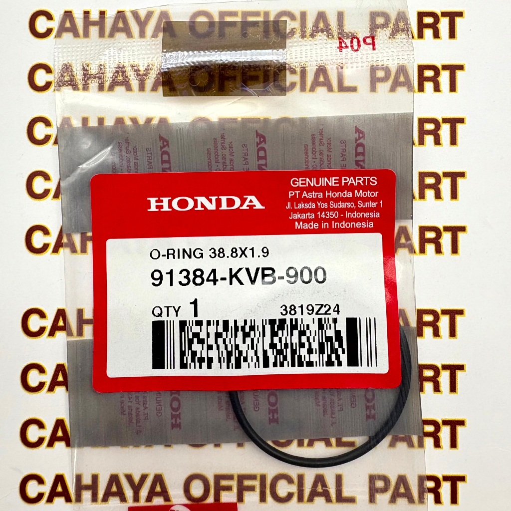 91384-KVB-900 O-Ring 38.8 X 1.9 – BeAT Vario 110 Karbu Vario 150 ADV 150 160 Beat Street Genio Mega 