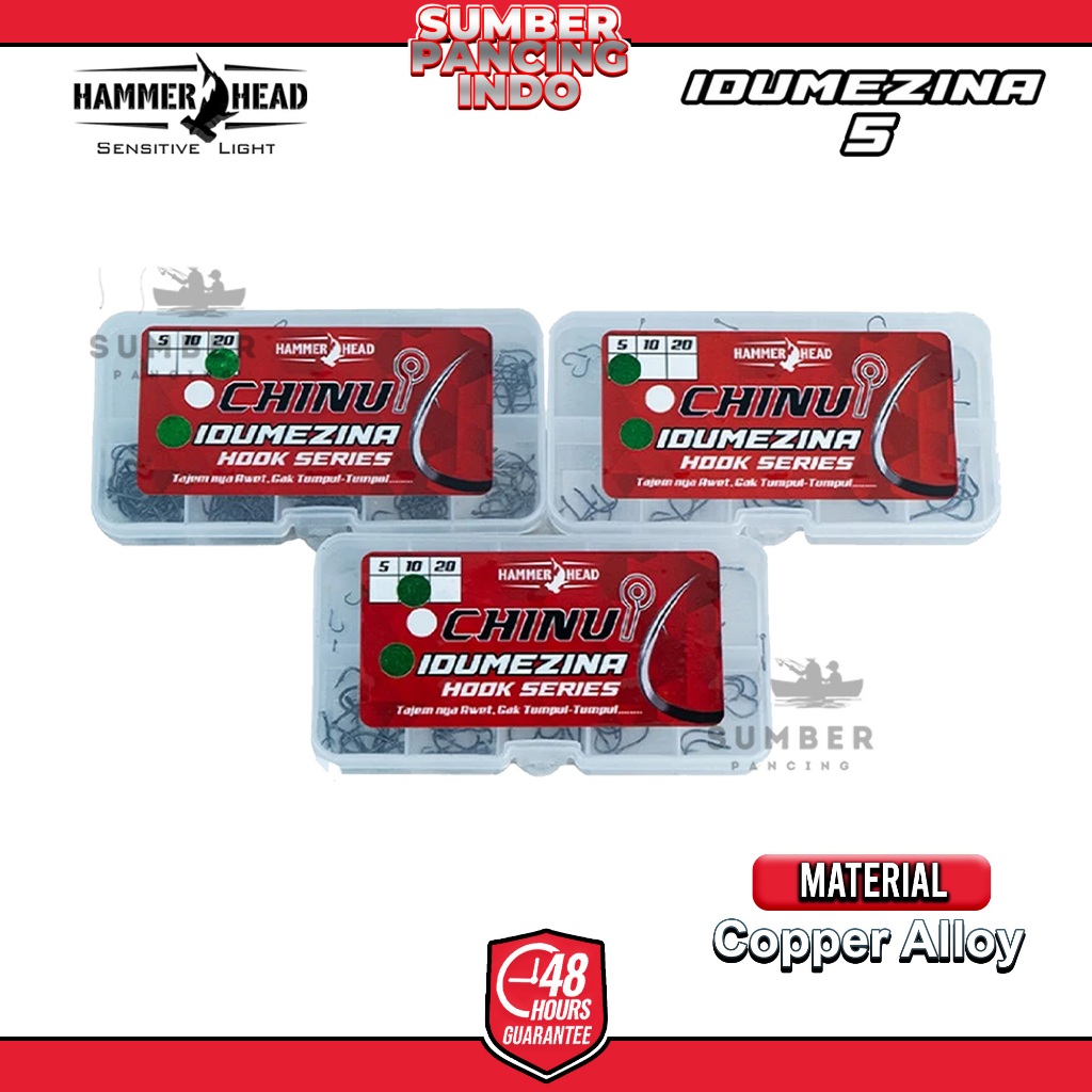 HAMMER HEAD Set Kail Super Lengkap ( SK5 ) Kail Pancing Aneka Ukuran Bahan Baja Karbon Set Japan Mat