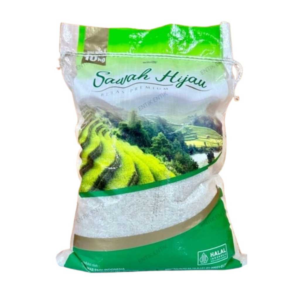 Beras Sawah Hijau Sawah Panen Pulen 10 Kg
