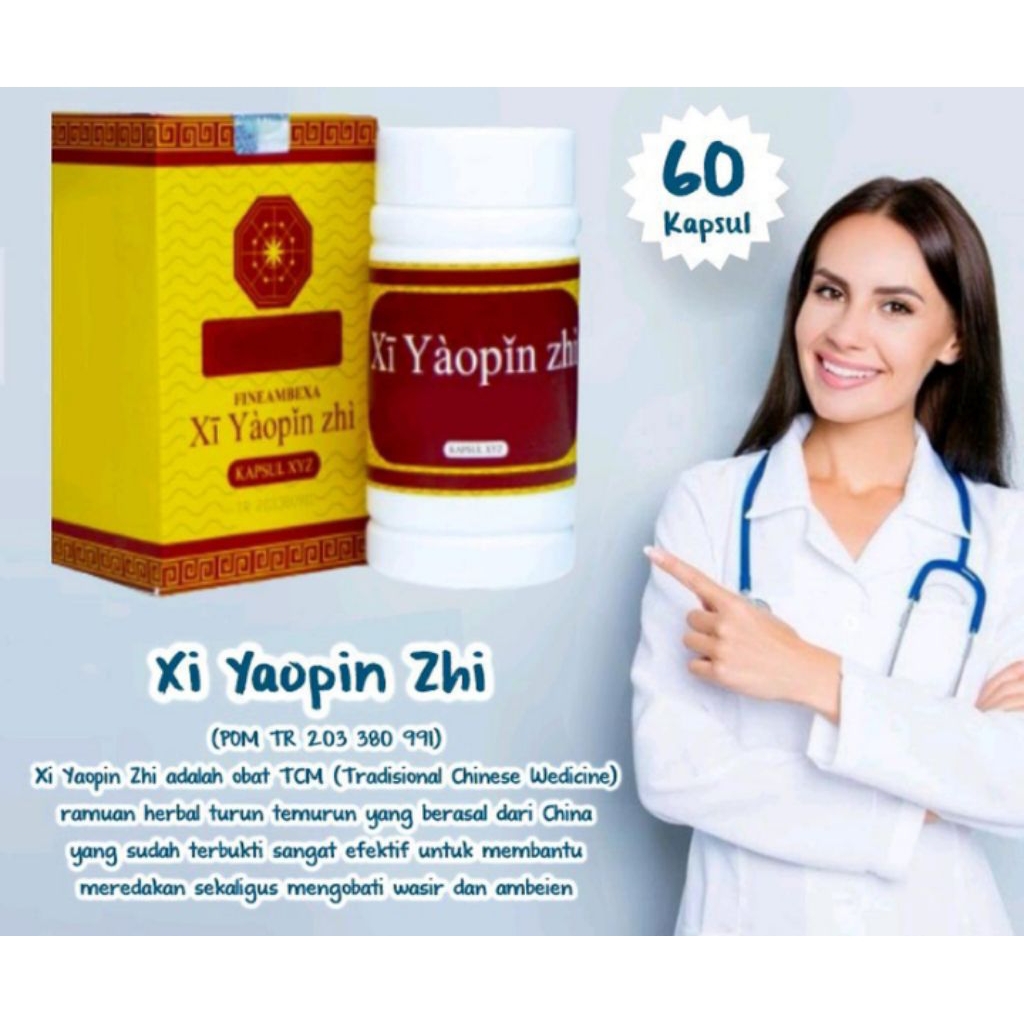 Xi yaopin Zhi Asli Obat Herbal Kapsul Atasi Ambeien