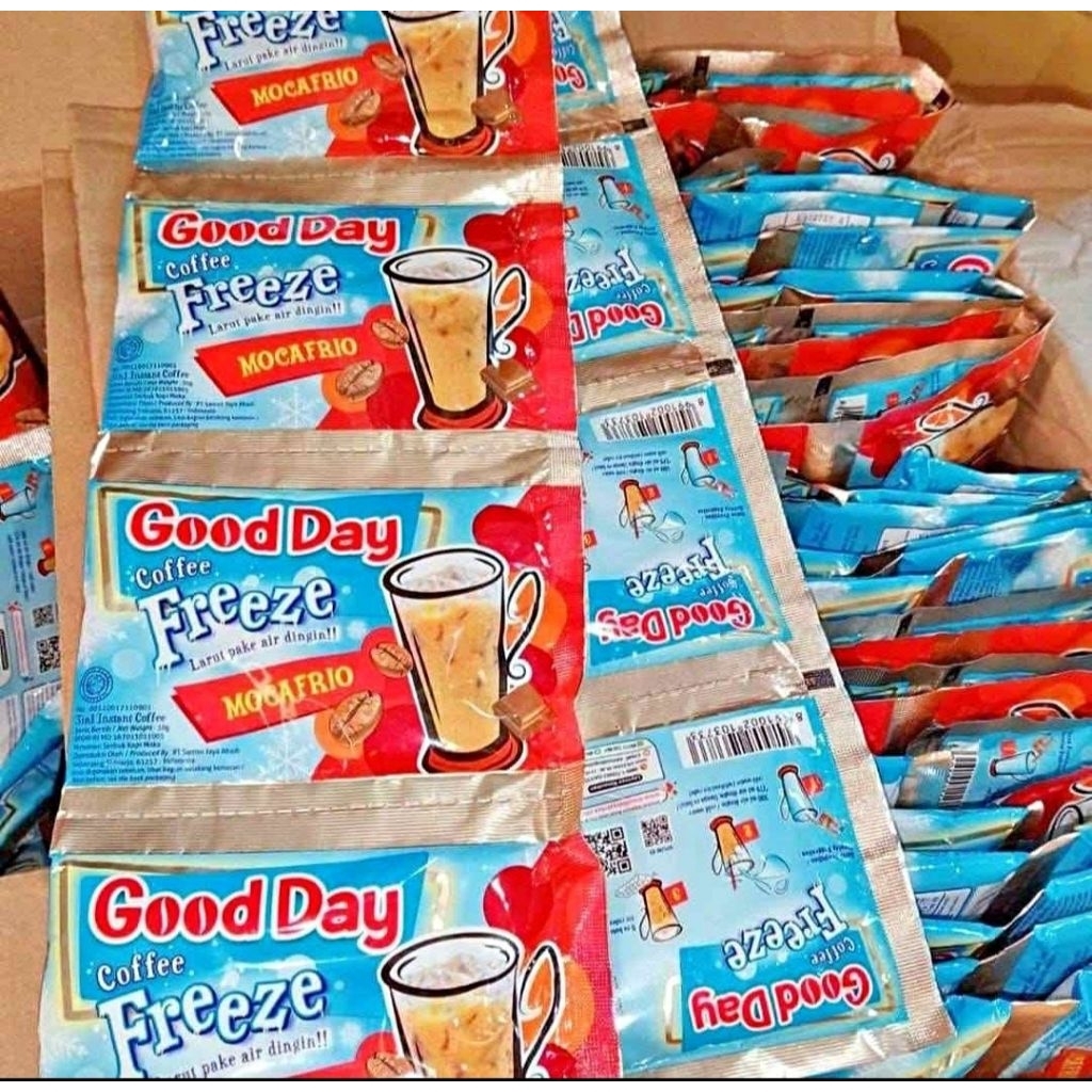 GOOD DAY Freeze mocafrio 30g 1 renceng – Kopi Instan Cappucino Original, Grosir Murah