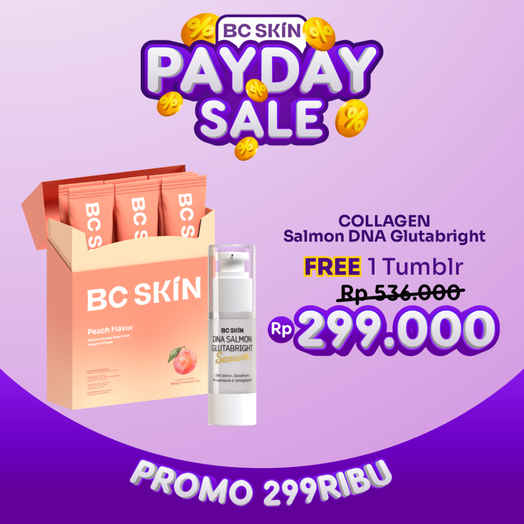 [PAYDAY SALE]  - BUNDLING BC SKIN COLLAGEN + BC SKIN DNA SALMON SERUM WITH GLUTABRIGHT