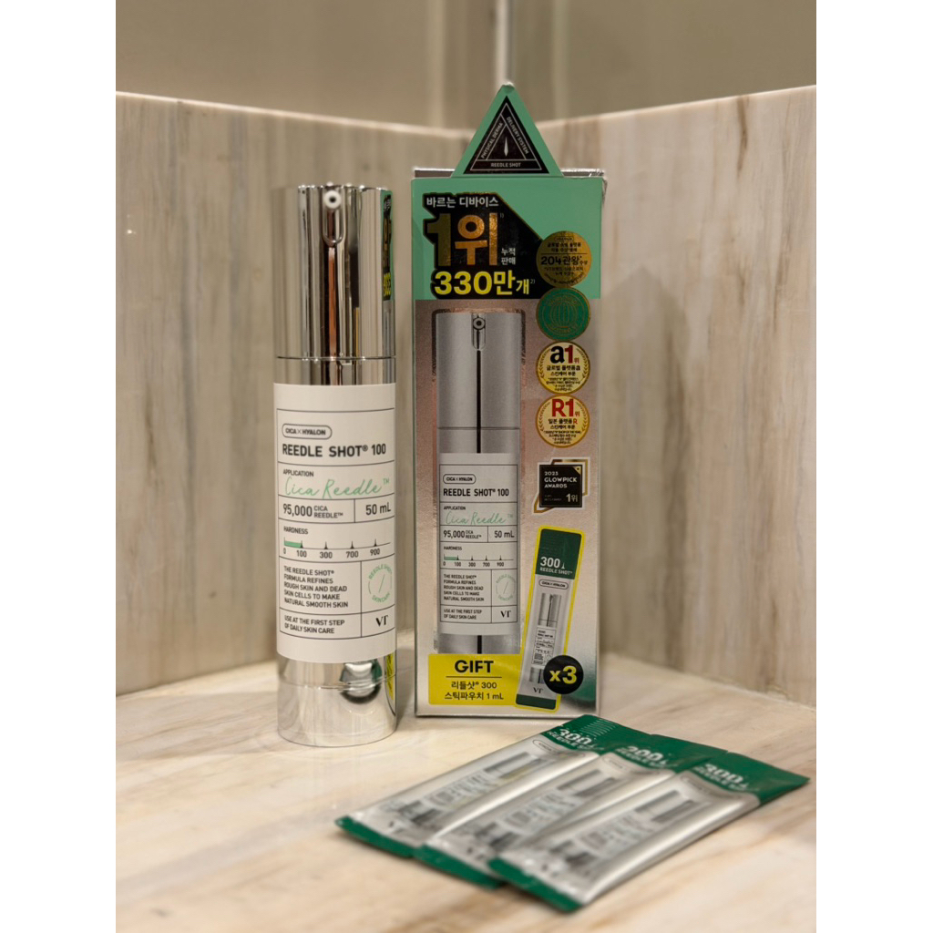 Preloved VT Reedle Shot 100 Cica x Hyalon 50ml free VT 300 Reedle Shot x 3