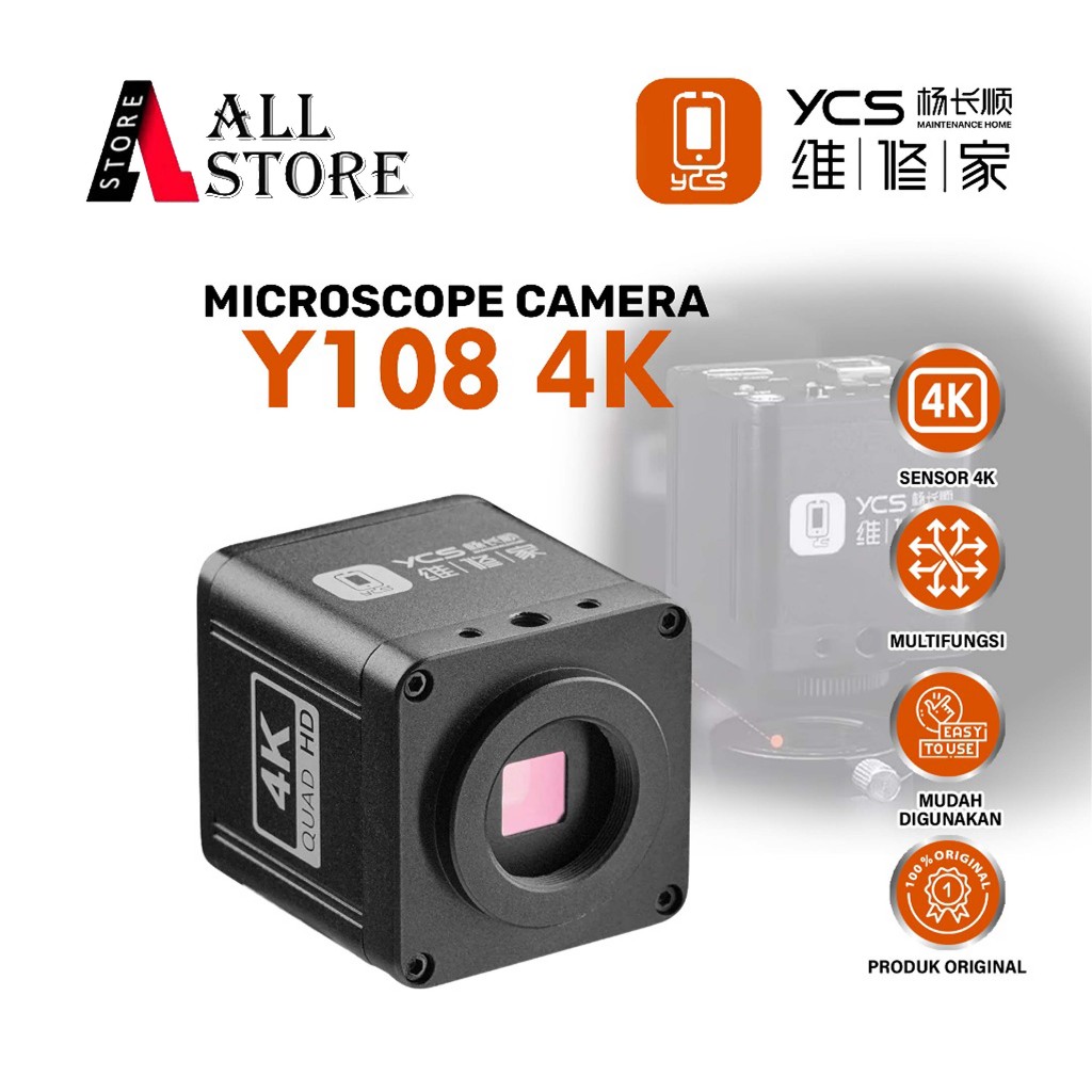 YCS-Y108 Kamera Mikroskop Digital 4K HD USB untuk Perbaikan dan Inspeksi Motherboard Smartphone, PCB