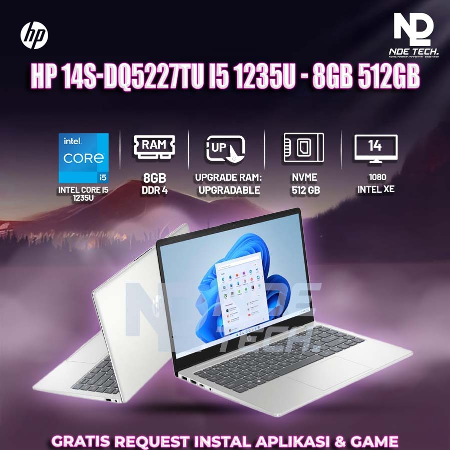 Laptop HP 14S-DQ5227TU i5 1235U