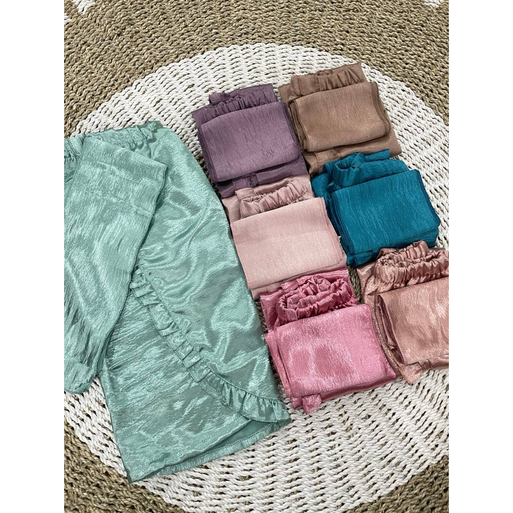 Kamen silky anak set selendang