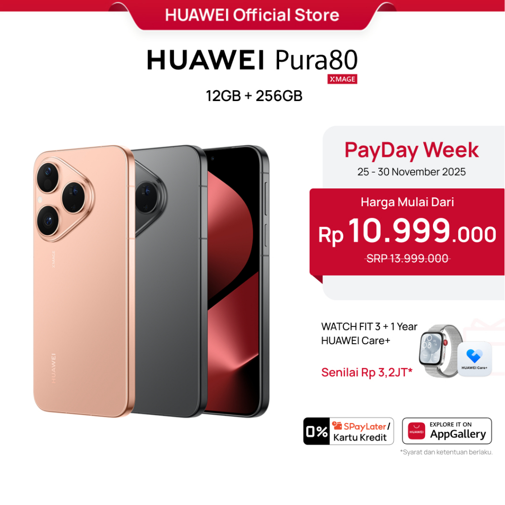 HUAWEI Pura 80 | True-to-Life XMAGE Camera | Kunlun Glass | 66W SuperCharge | Smart AI