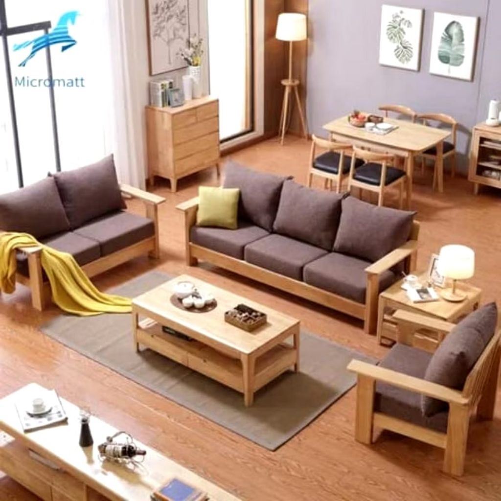 SOFA/KURSI RUANG TAMU KAYU JATI MODEL UNIK TERBARU MINIMALIS BERGARANSI