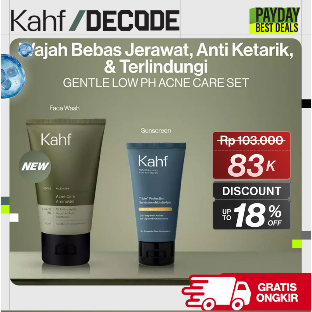 [SPECIAL KAHF DECODE : BUNDLE 2IN1 PAKET PERAWATAN WAJAH] Paket Face Care Expert Complete Kit (Face 