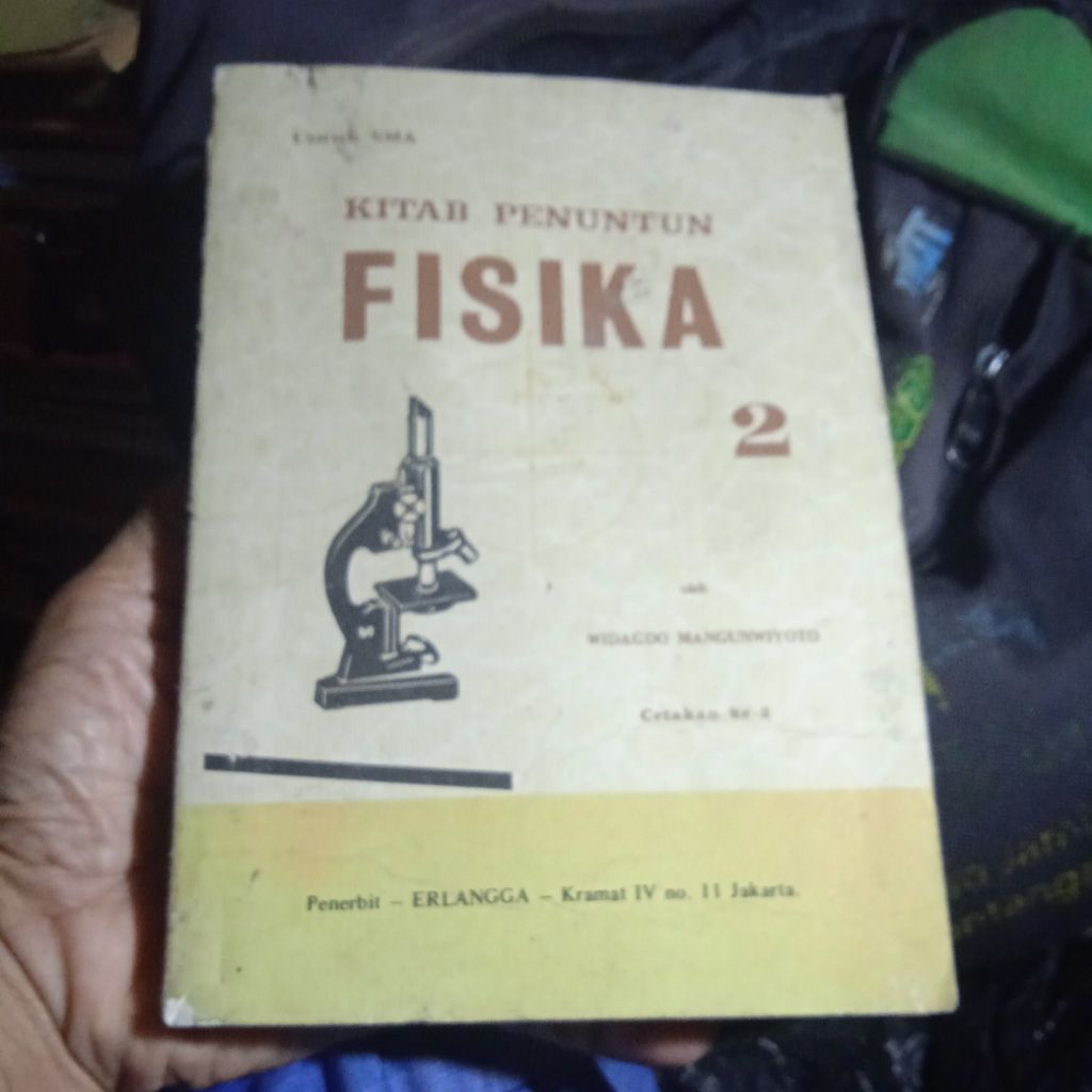 buku kitab Penuntun Fisika 2, untuk SMA, buku original jadul