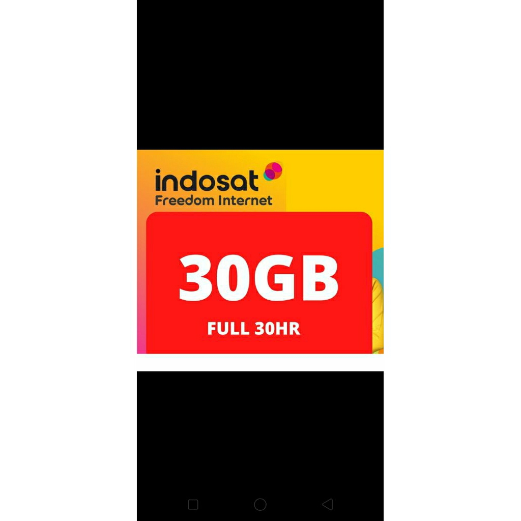 paket data Indosat kuota 30 gb