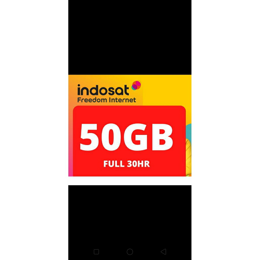 paket data Indosat kuota 50 gb