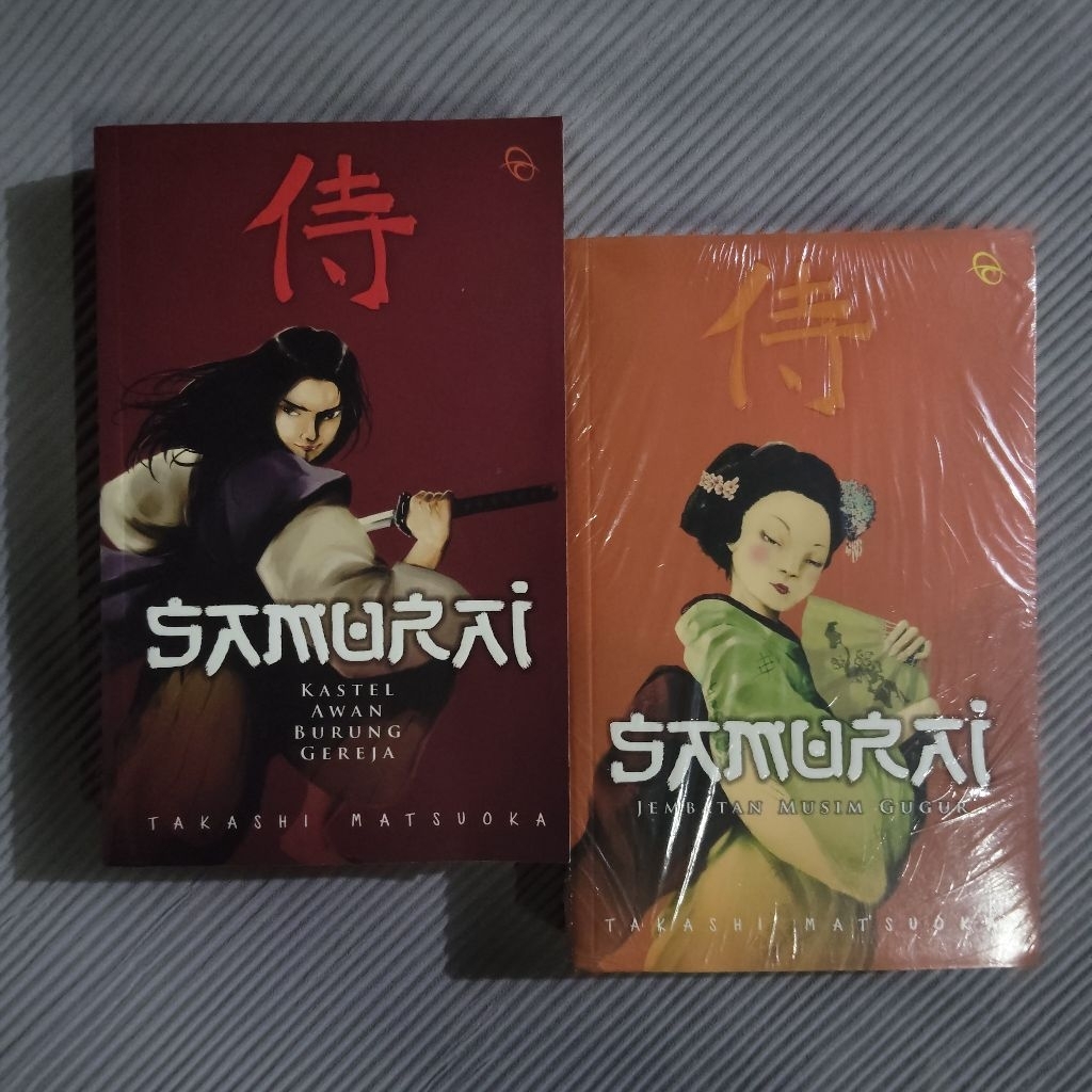 Buku Original • Sepaket Novel Samurai - Kastel Awan Burung Gereja & Jembatan Musim Gugur / TAKASHI M