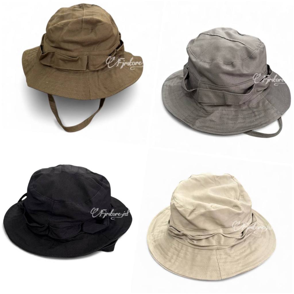 Topi Rimba Dewasa Jungle Hat - Topi Gunung - Topi Mancing - Topi Outdor Topi Bucket Outbond Grosir