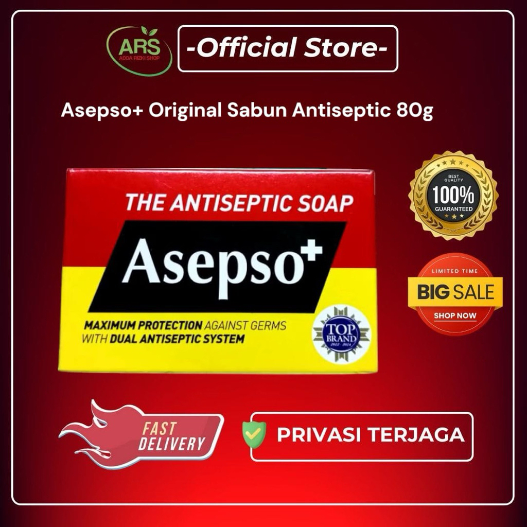 Asepso Sabun Mandi Batang Gatal Panu Kudis Kurap COD Instan