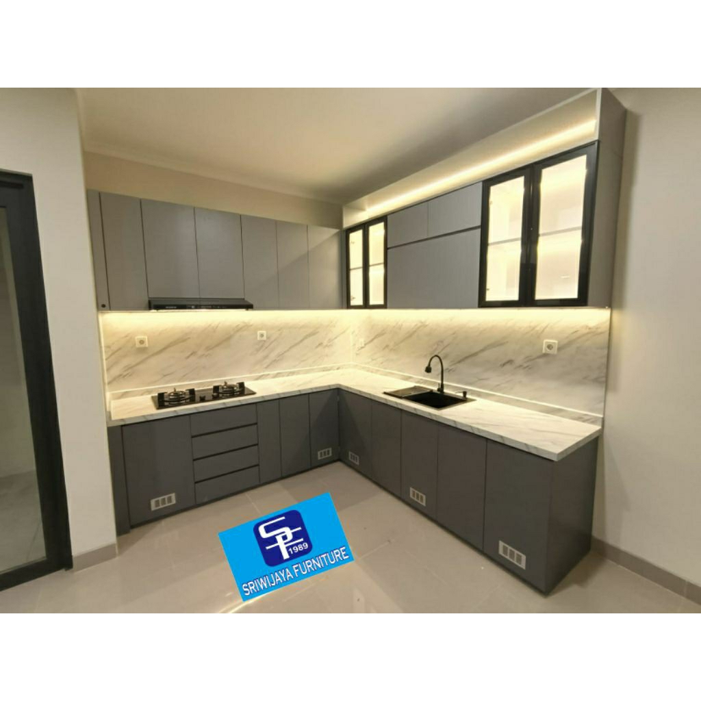 KITCHEN SET HPL / KITCHEN SET CUSTOM  / kitchen set minimalis