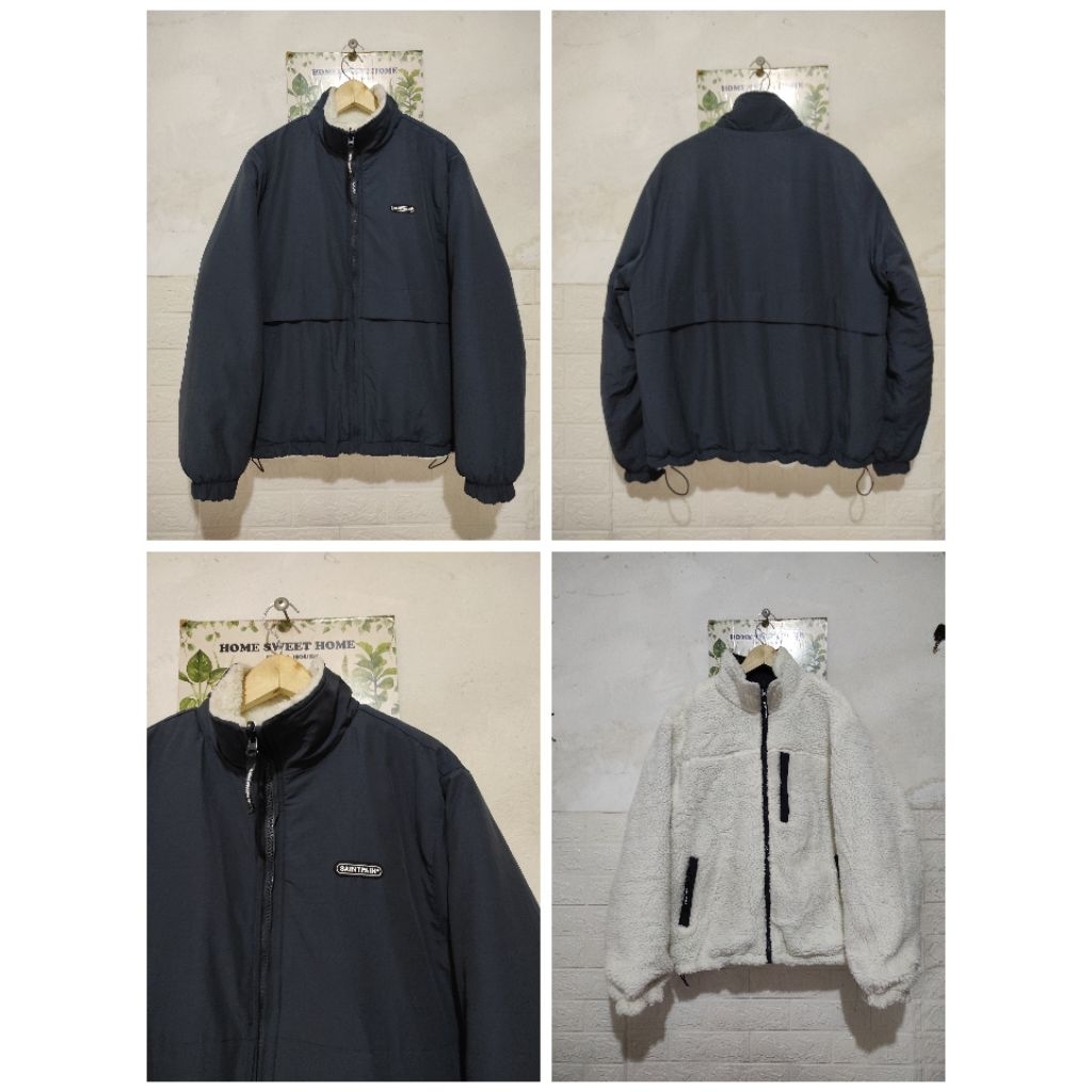 Saintpain reversible sherpa jacket