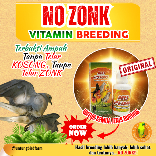 TERBUKTI NO ZONK Vitamin Breeding Burung Perkutut Vitamin Ternak Perkutut Vitamin Telur Fertil