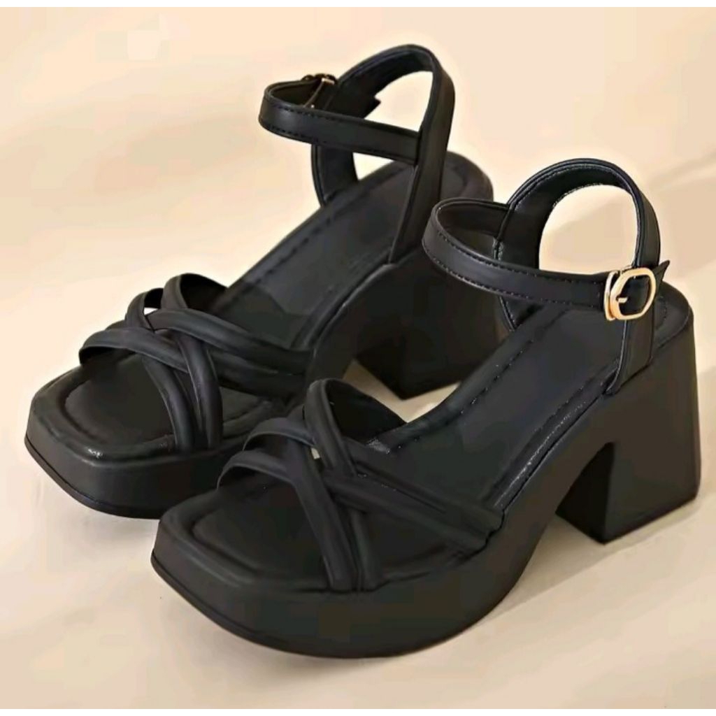 SANDAL WANITA SANDAL WEDGES TALI BELAKANG AP45