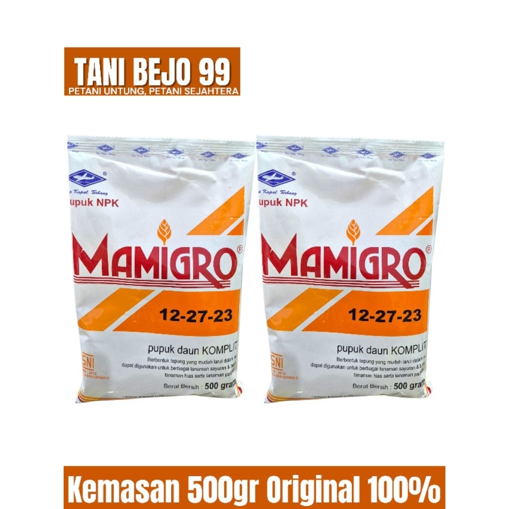 Pupuk Daun Komplit Mamigrow 500gram Cap Kapal Terbang