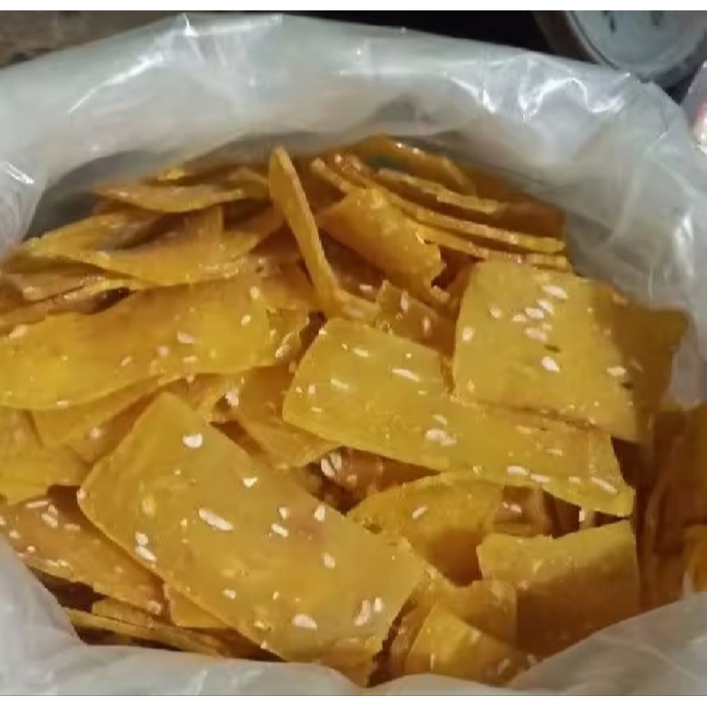 kerupuk tempe mentah siap goreng