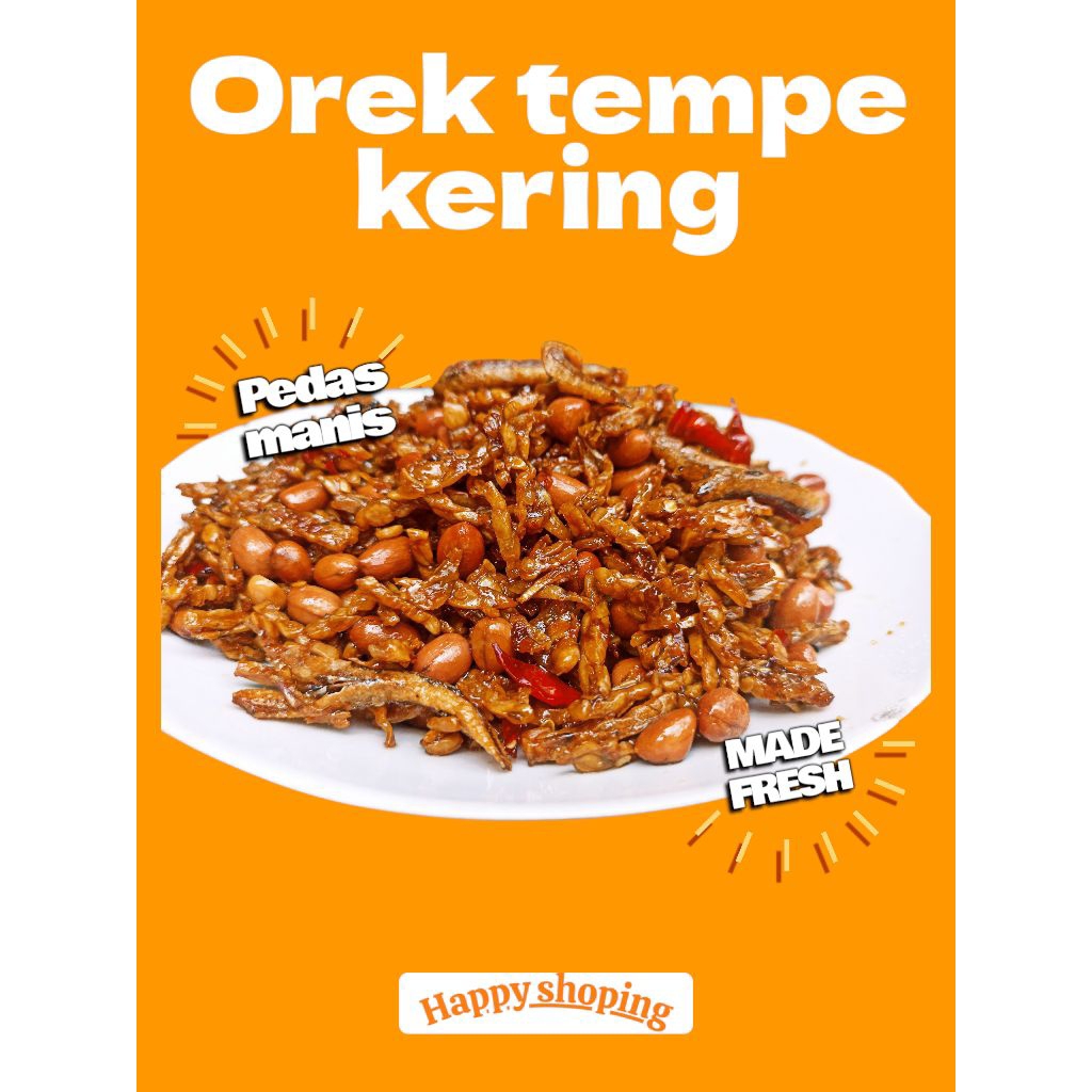 Kering Tempe Teri Kacang 1kg/Pedas Manis