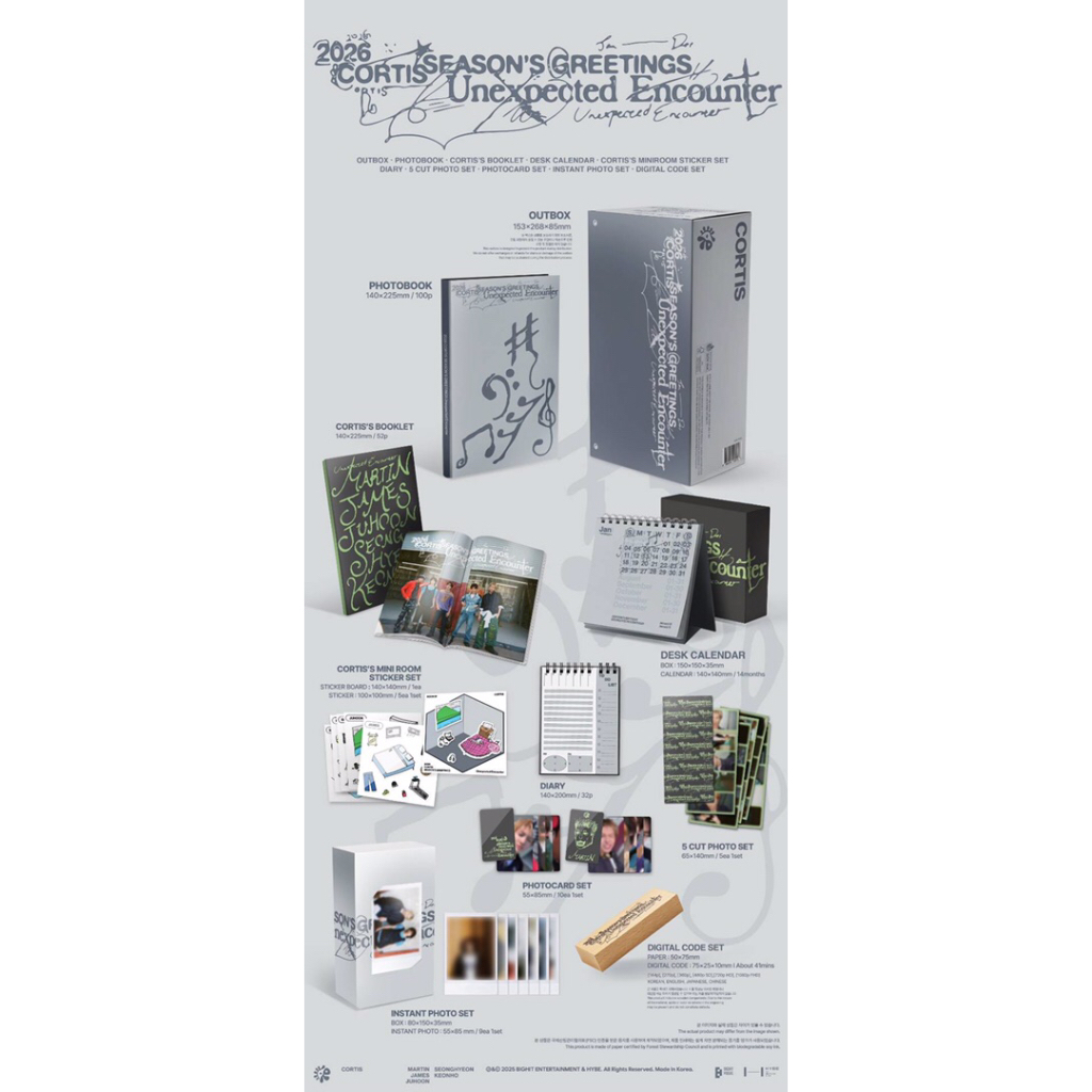 [FOR INDONESIAN ONLY] SHARING PO CORTIS 2026 SEASON GREETINGS PHOTOCARD WEVERSE POB JAMES MARTIN JUH