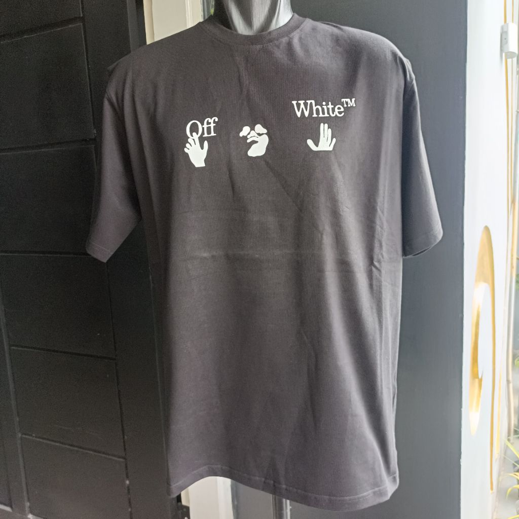Off white x OW T shirt baju kaos baju kaus pria size XL